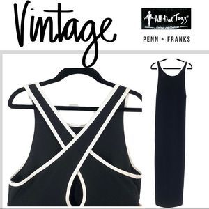 All That Jazz a Chorus Line Company Black and White Knit Fabric Maxi Size L